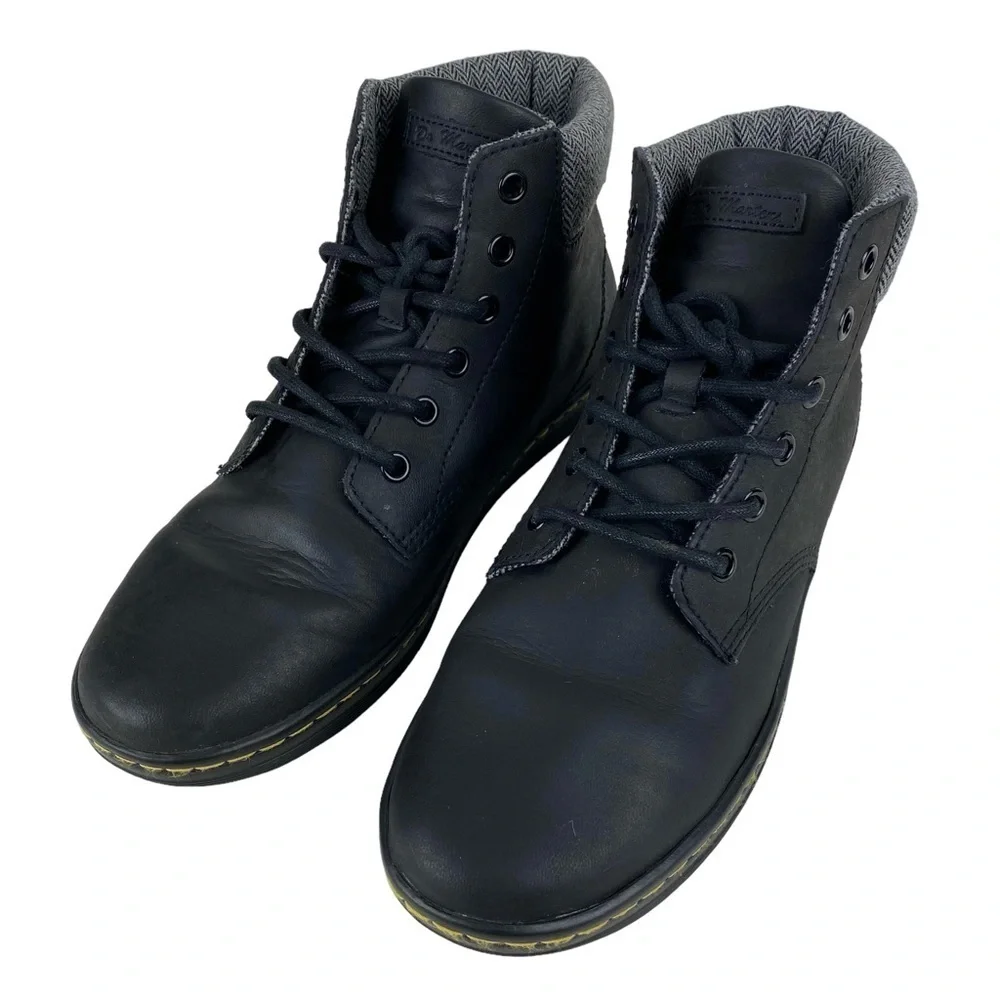 Dr Martens Black Ankle Boots Booties Women’s Size 9 Lace Up - Picture 8 of 11